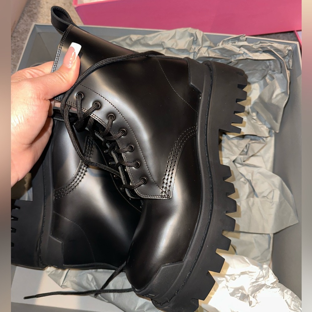 Balenciaga combat boots